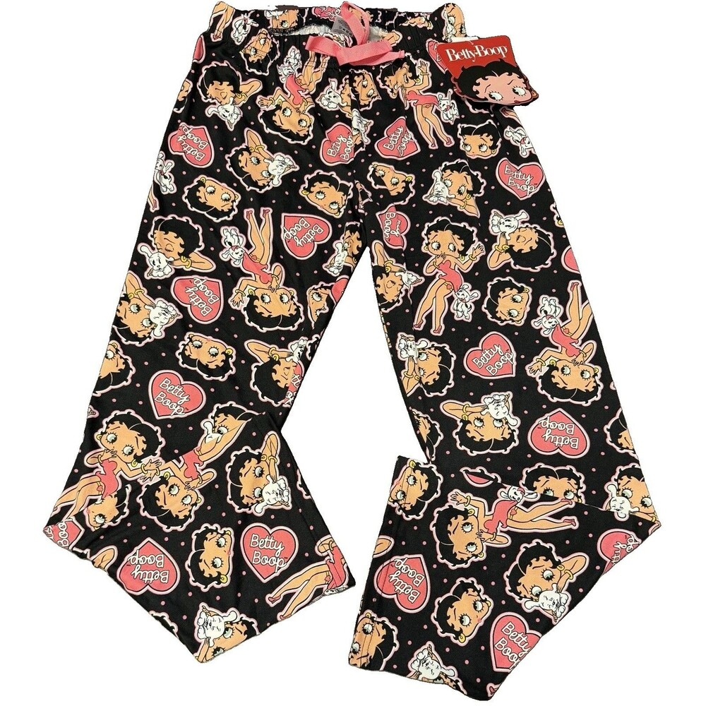 Betty Boop Women’s Sz Small Pajama Sleep Pants -Super Soft, Stretchy Elastic NWT